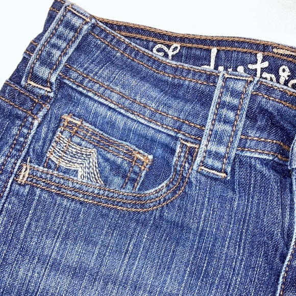 Industrial Cotton Rolled Up Hem Jean Shorts Size 1 - Picture 4 of 10